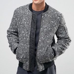 ASOS Wool Mix Bomber Jacket